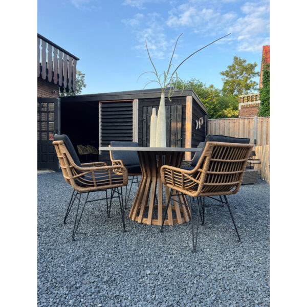 van Huizen Tuinset 5 delig (Inclusief kussenset) - Afbeelding 3
